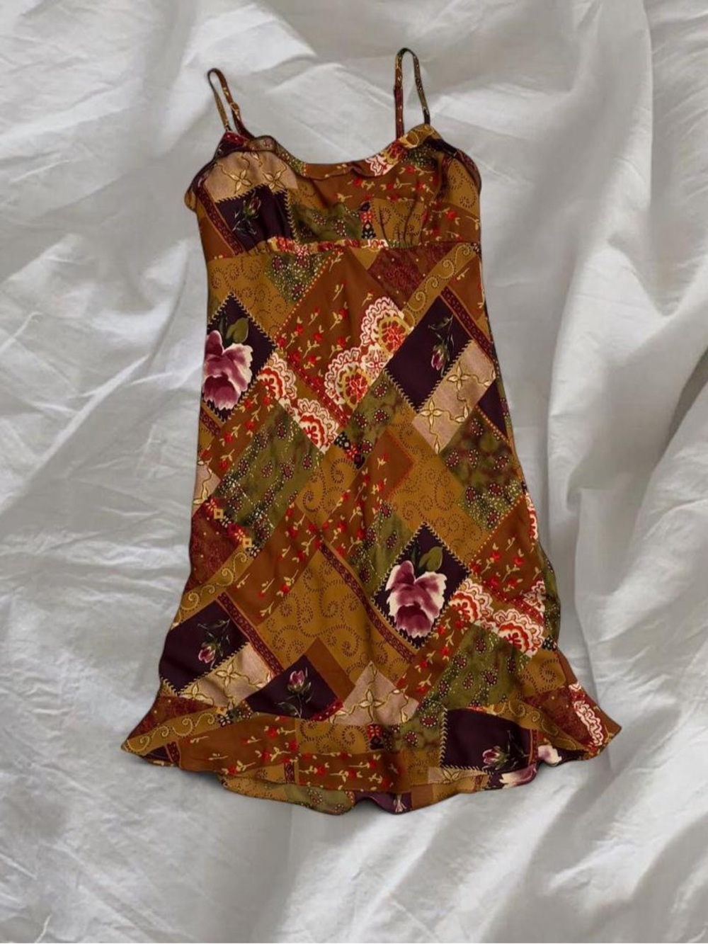 Vintage 90s Jonathan Martin patchwork dress! - Picture 2 of 4